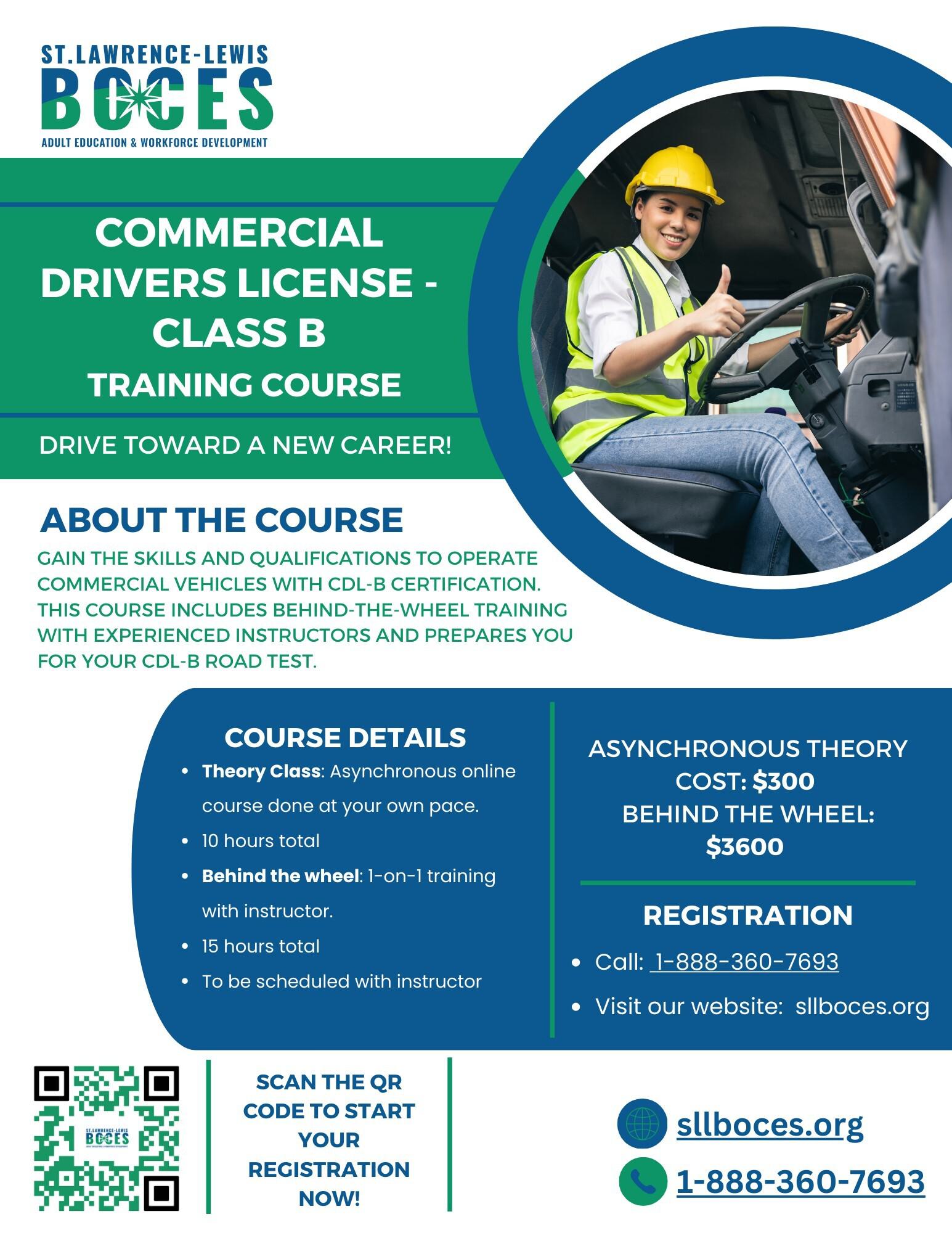 Commercial Drivers License - Class B